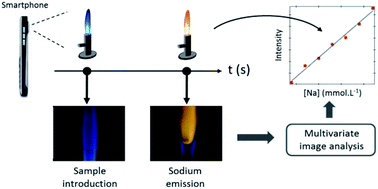 Graphical abstract: A simple design atomic emission spectrometer combined with multivariate image analysis for the determination of sodium content in urine