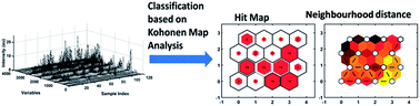 Graphical abstract: Application of the Kohonen map analysis (KMA) on chromatographic datasets to achieve unsupervised classification of olive and non-olive oil samples: a novel approach