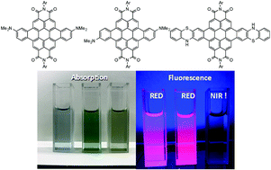 Graphical abstract: Rearrangement of an aniline linked perylene bisimide under acidic conditions and visible to near-infrared emission from the intramolecular charge-transfer state of its fused derivatives