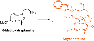 Graphical abstract: Nine-step total synthesis of (−)-strychnofoline
