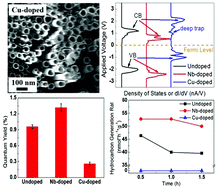 Graphical abstract: Titanium dioxide nanotube membranes for solar energy conversion: effect of deep and shallow dopants