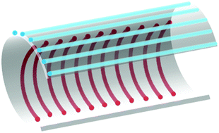 Graphical abstract: One-step assembly of multi-layered structures with orthogonally oriented stripe-like patterns on the surface of a capillary tube