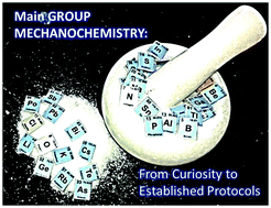 Graphical abstract: Main group mechanochemistry: from curiosity to established protocols