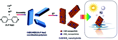 Graphical abstract: Self-template synthesis of CdS/NiSx heterostructured nanohybrids for efficient photocatalytic hydrogen evolution