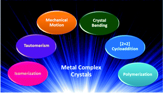 Graphical abstract: Photochemical reactions of metal complexes in the solid state