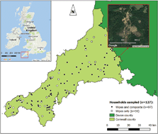 Graphical abstract: Surface wipe and bulk sampling of household dust: arsenic exposure in Cornwall, UK