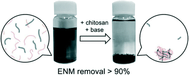 Graphical abstract: Removal of carbon nanomaterials by co-precipitation with chitosan: a facile method for water pre-treatment
