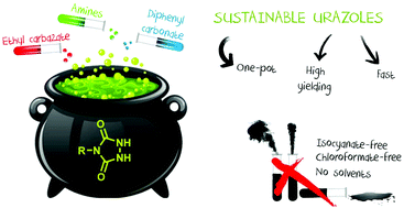 Graphical abstract: Sustainable synthesis routes towards urazole compounds