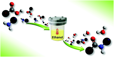 Graphical abstract: A catalyst-free, waste-less ethanol-based solvothermal synthesis of amides