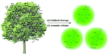 Graphical abstract: Gram-scale synthesis of single-crystalline graphene quantum dots derived from lignin biomass