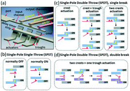 Graphical abstract: A fast, reconfigurable flow switch for paper microfluidics based on selective wetting of folded paper actuator strips