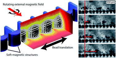 Graphical abstract: Microfluidic magnetic bead conveyor belt