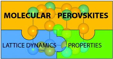 Graphical abstract: The same and not the same: molecular perovskites and their solid-state analogues