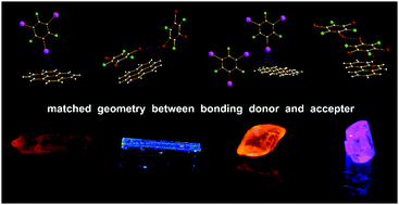Graphical abstract: Effect of geometry factors on the priority of σ-hole⋯π and π-hole⋯π bond in phosphorescent cocrystals formed by pyrene or phenanthrene and trihaloperfluorobenzenes