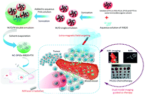 Graphical abstract: Polymer hybrid magnetic nanocapsules encapsulating IR820 and PTX for external magnetic field-guided tumor targeting and multifunctional theranostics