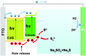 Graphical abstract: Catalytically active and chemically inert CdIn2S4 coating on a CdS photoanode for efficient and stable water splitting
