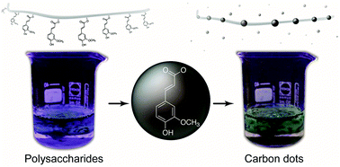 Graphical abstract: Phenolic condensation and facilitation of fluorescent carbon dot formation: a mechanism study