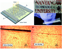 Graphical abstract: Healable and flexible transparent heaters