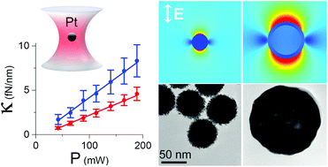 Graphical abstract: Optical manipulation of individual strongly absorbing platinum nanoparticles