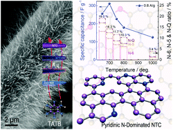 Graphical abstract: Pyridinic-nitrogen highly doped nanotubular carbon arrays grown on a carbon cloth for high-performance and flexible supercapacitors