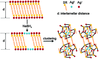 Graphical abstract: Nanocluster superstructures or nanoparticles? The self-consuming scaffold decides
