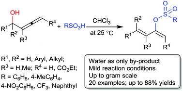 Graphical abstract: [3,3]-Sigmatropic rearrangement of allenic alcohols: stereoselective synthesis of 1,3-diene-2-ol sulfonates