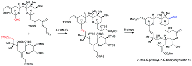 Graphical abstract: Total synthesis of 7-des-O-pivaloyl-7-O-benzylbryostatin 10