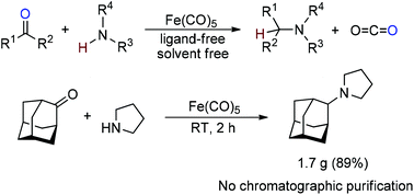 Graphical abstract: Hydrogen-free reductive amination using iron pentacarbonyl as a reducing agent