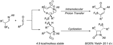 Graphical abstract: The control of stereochemistry by the pentafluorosulfanyl group