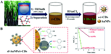 Graphical abstract: Surfactant-free gold nanoparticles: rapid and green synthesis and their greatly improved catalytic activities for 4-nitrophenol reduction