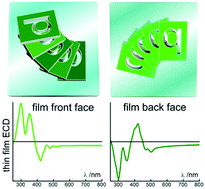 Graphical abstract: Chiroptical response inversion upon sample flipping in thin films of a chiral benzo[1,2-b:4,5-b′]dithiophene-based oligothiophene
