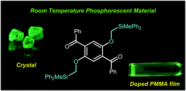Graphical abstract: Use of silylmethoxy groups as inducers of efficient room temperature phosphorescence from precious-metal-free organic luminophores