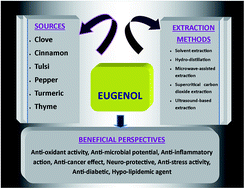 Graphical abstract: Essential oil eugenol: sources, extraction techniques and nutraceutical perspectives