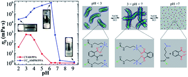 Graphical abstract: pH-Responsive wormlike micelles based on microstructural transition in a C22-tailed cationic surfactant–aromatic dibasic acid system