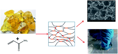 Graphical abstract: Hydrogels with high mechanical strength cross-linked by a rosin-based crosslinking agent