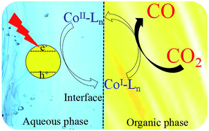 Graphical abstract: High-efficiency photocatalytic CO2 reduction in organic–aqueous system: a new insight into the role of water