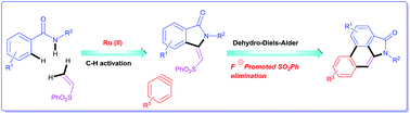 Graphical abstract: Total synthesis of aristolactam alkaloids via synergistic C–H bond activation and dehydro-Diels–Alder reactions