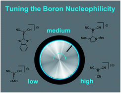 Graphical abstract: Completing the series of boron-nucleophilic cyanoborates: boryl anions of type NHC–B(CN)2−