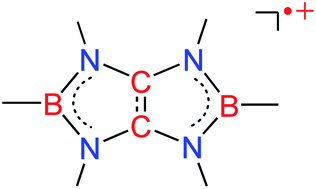Graphical abstract: Crystalline boron-linked tetraaminoethylene radical cations