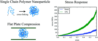Graphical abstract: Tailoring single chain polymer nanoparticle thermo-mechanical behavior by cross-link density