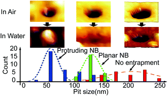 Graphical abstract: Entrapment of interfacial nanobubbles on nano-structured surfaces