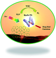 Graphical abstract: Binuclear Ru–Ru and Ir–Ru complexes for deep red emission and photocatalytic water reduction