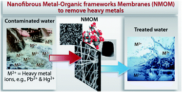 Graphical abstract: Metal–organic frameworks supported on nanofibers to remove heavy metals