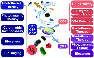 Graphical abstract: Creation and bioapplications of porous organic polymer materials