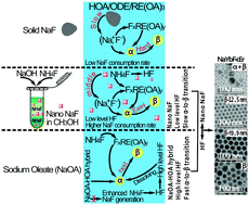 Graphical abstract: Nano-sized NaF inspired intrinsic solvothermal growth mechanism of rare-earth nanocrystals for facile control synthesis of high-quality and small-sized hexagonal NaYbF4:Er