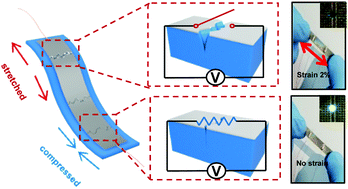 Graphical abstract: Metal–elastomer bilayered switches by utilizing the superexponential behavior of crack widening