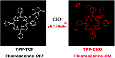 Graphical abstract: A novel porphyrin-based near-infrared fluorescent probe for hypochlorite detection and its application in vitro and in vivo