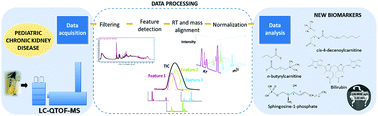 Graphical abstract: Untargeted metabolomics for plasma biomarker discovery for early chronic kidney disease diagnosis in pediatric patients using LC-QTOF-MS