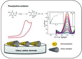 Graphical abstract: Gold nanoparticle decorated multiwalled carbon nanotube modified electrodes for the electrochemical determination of theophylline