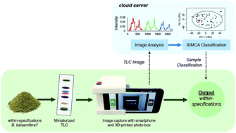 Graphical abstract: Smartphone-based image analysis and chemometric pattern recognition of the thin-layer chromatographic fingerprints of herbal materials
